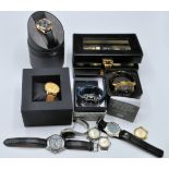 COLLECTION OF VINTAGE GENTLEMEN'S WRIST WATCHES