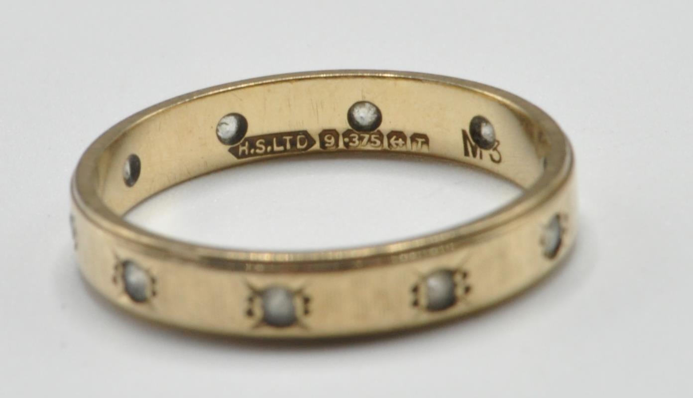 TWO STAMPED 9CT GOLD RINGS - Image 2 of 6
