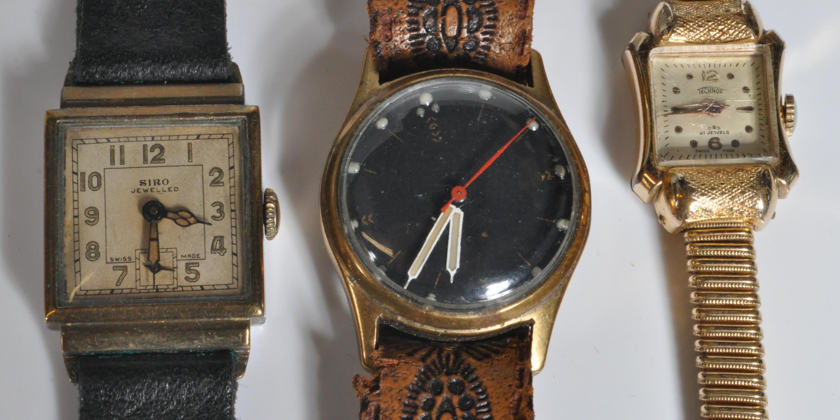 SERVICES WATCH, TANK FACED SIRO & TECHNOS WATCHES - Image 3 of 7