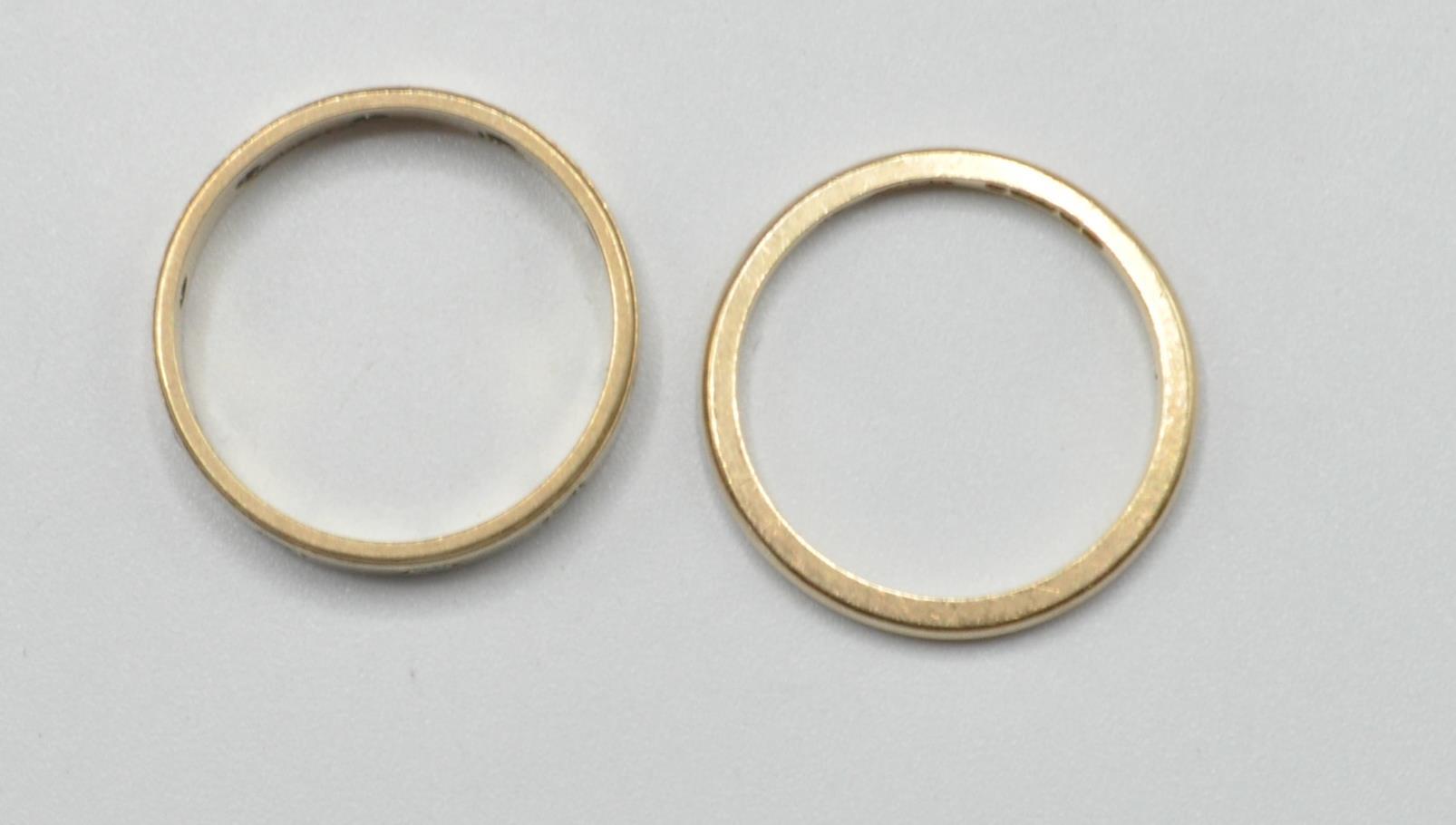 TWO STAMPED 9CT GOLD RINGS - Image 6 of 6