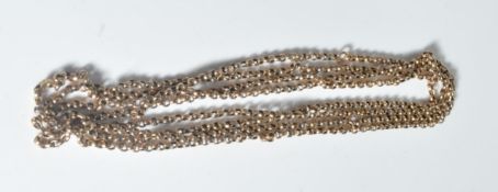 VICTORIAN ANTIQUE LONG GUARD CHAIN