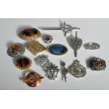 FIFTEEN VINTAGE SCOTTISH STYLE BROOCHES