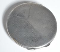 SILVER HALLMARKED ART DECO LADIES COMPACT