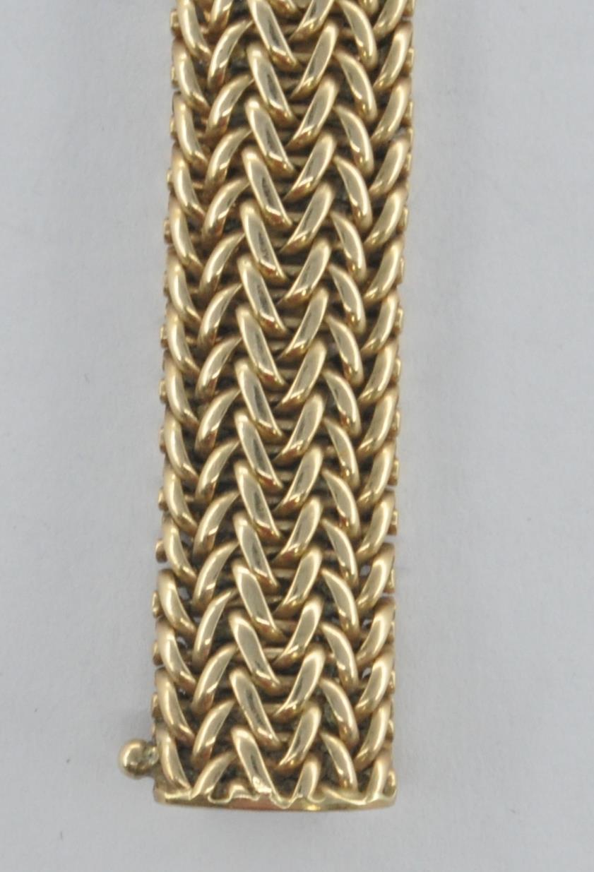 14CT GOLD ITALIAN KNITTED BRACELET - Image 4 of 8