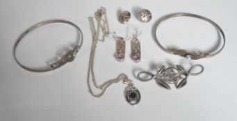 SILVER RENNIE MACKINTOSH STYLE JEWELLERY