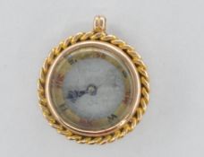 9CT GOLD COMPASS CHARM PENDANT