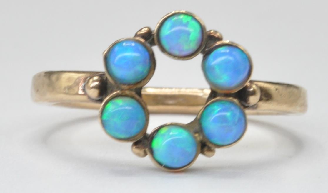 20TH CENTURY GOLD AND OPAL SET RING - Image 2 of 5