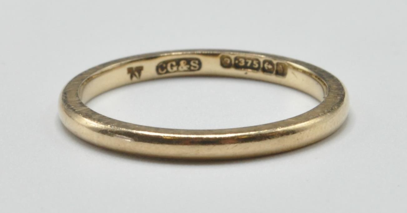 TWO STAMPED 9CT GOLD RINGS - Image 5 of 6