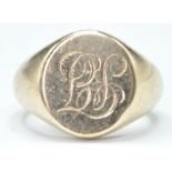 9CT GOLD HALLMARKED SIGNET RING