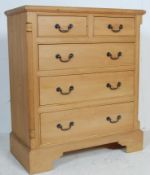 PINE VICTORIAN STYLE CHEST OF DRAWERS