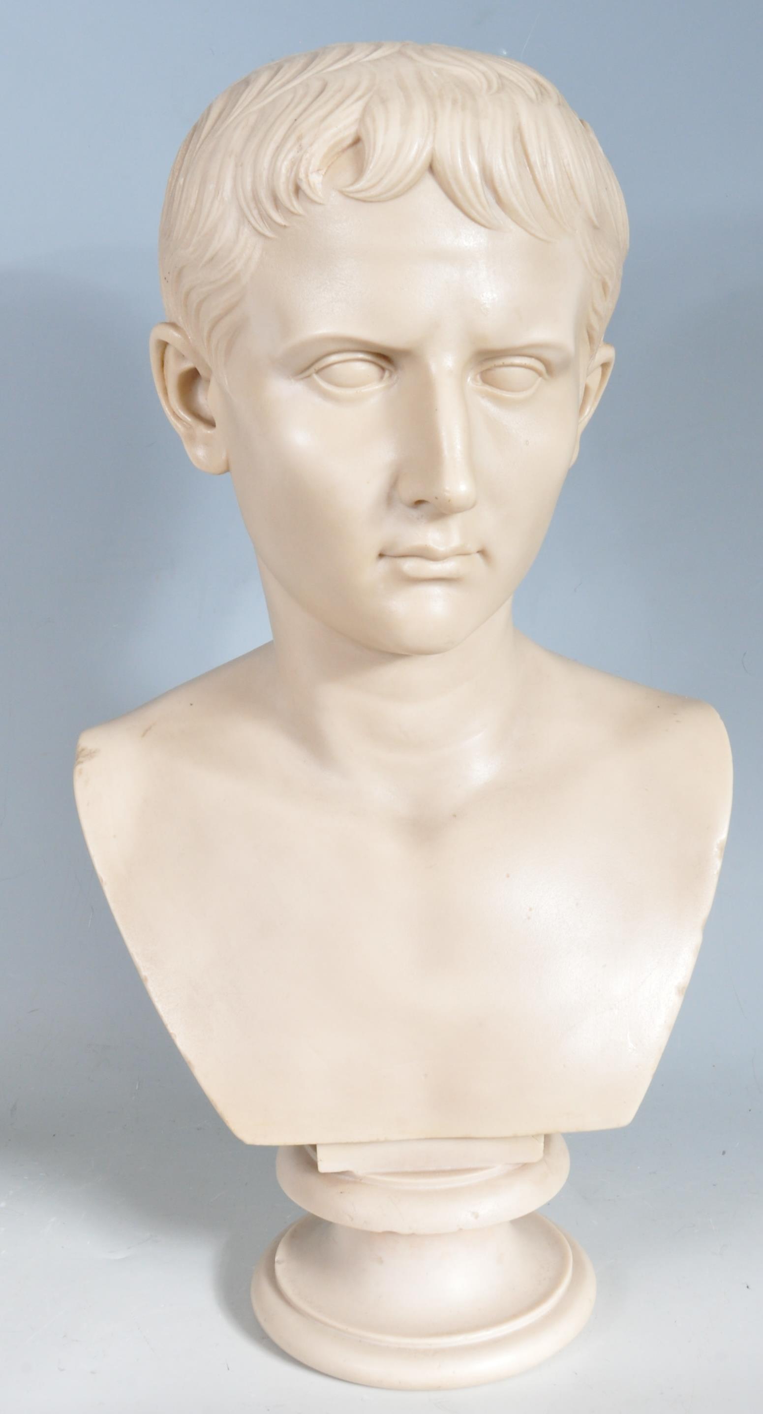 LARGE COMPOSITE CLASSICAL BUST ROMAN JULIUS CAESAR