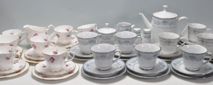 TWO VINTAGE TEA SETS BU DIANE AND DUCHESS