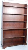 ANTIQUE VICTORIAN STYLE MAHOGANY OPEN WINDOW BOOKCASE