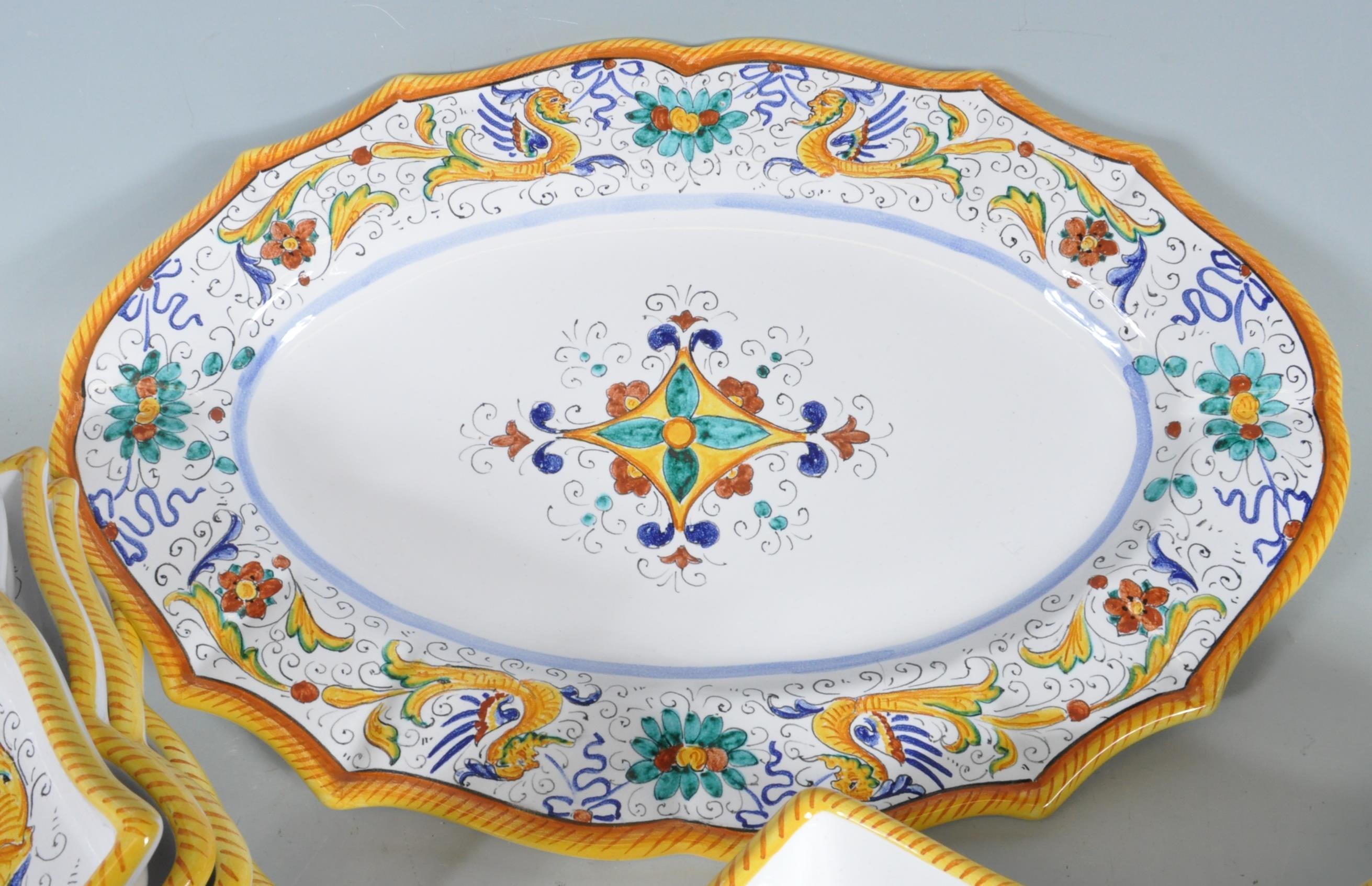 GROUP OF SPANISH FAIENCE SERVING PLATES - Image 3 of 6