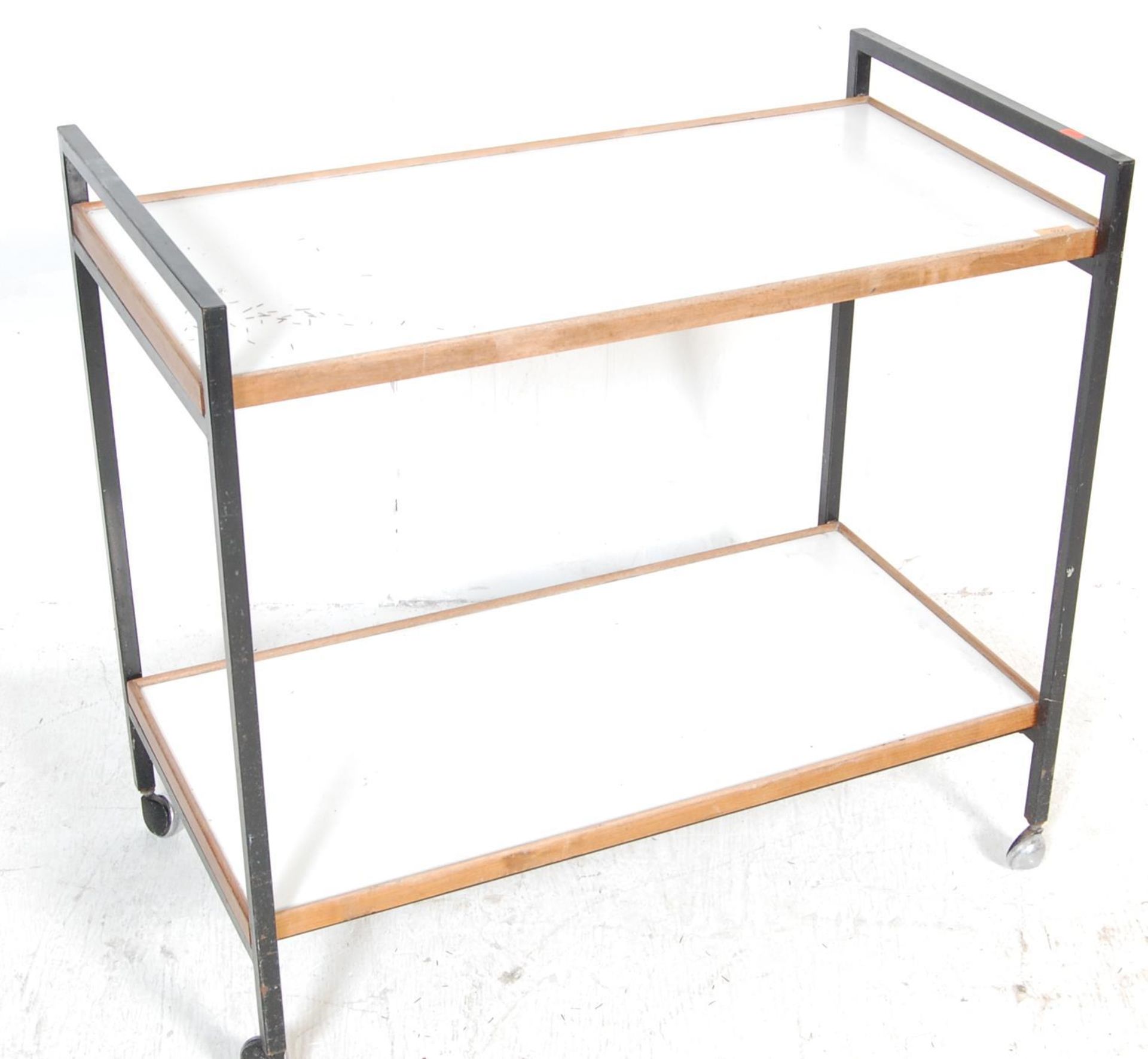 RETRO VINTAGE TWO TIER DRINKS TROLLEY - Image 2 of 4