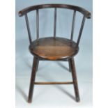 20TH CENTURY OAK CHILDREN CHAIR