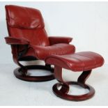 CONTEMPORARY EKORNES STRESSLESS LEATHER RECLINING