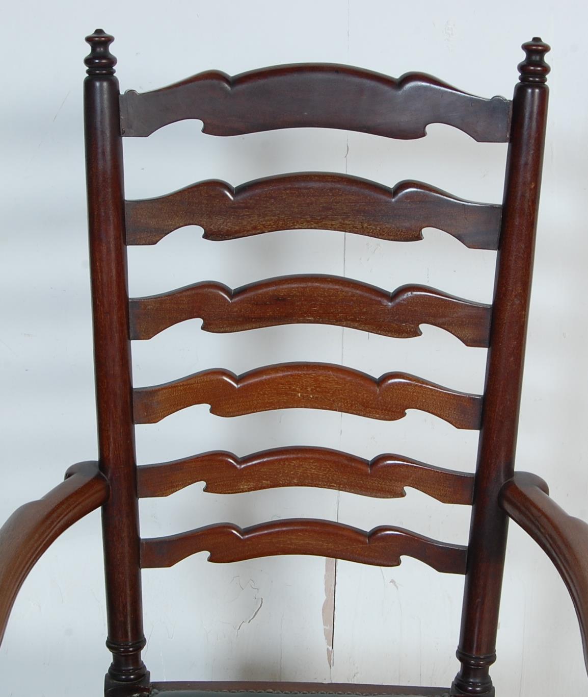 TWO MAHOGANY GEORGIAN III STYLE DINING CHAIRS - Image 3 of 7