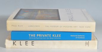 GROUP OF 3 PAUL KLEE ART REFERENCE BOOKS