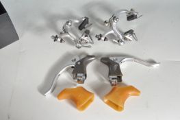 VINTAGE BICYCLE AND SPARES - SET OF VINTAGE CAMPAGNUOLO BRAKE CALIPERS AND LEVERS