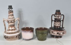 COLLECTION OF RETRO WEST GERMAN POTTERY
