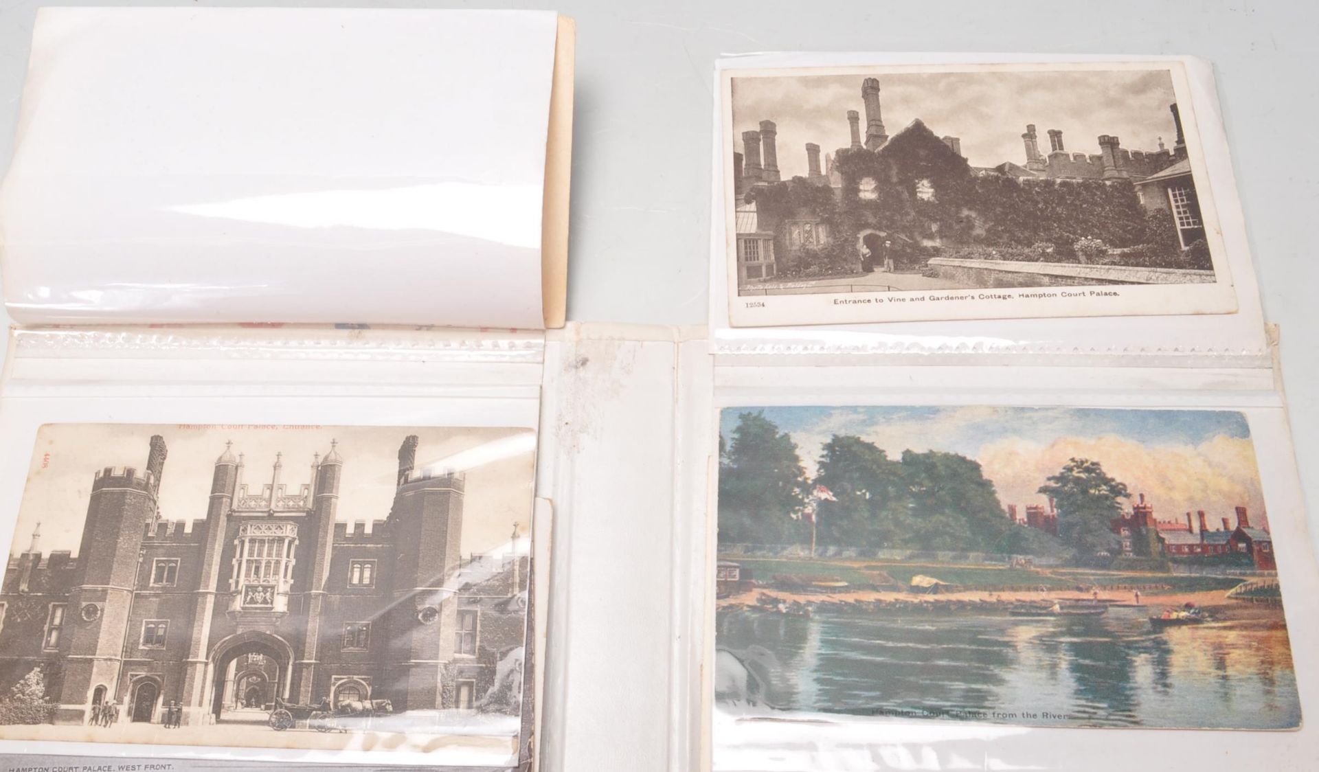 COLLECTION OF APPROX 80 EDWARDIAN POSTCARDS OF HAMPTON COURT PALACE - Image 2 of 12