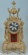 BRASS FRENCH ROCOCO STYLE MANTEL CLOCK CASE