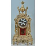 BRASS FRENCH ROCOCO STYLE MANTEL CLOCK CASE