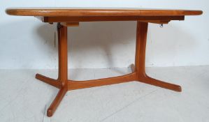 1970’S TEAK WOOD EXTENDING DINING TABLE BY DYRLUND