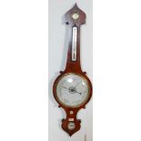 19TH CENTURY VICTORIAN MAHOGANY WALL MOUNTED BAROMETER