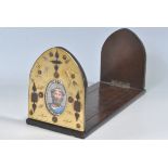 EARLY 20TH CENTURY FOLDING WALNUT BOOKENDS