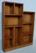 CIRCA 1950’S OAK OPENED WINDOW BOOKCASE