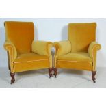 TWO MID 20TH CENTURY ARMCHAIRS / LAUNGE CHAIRS