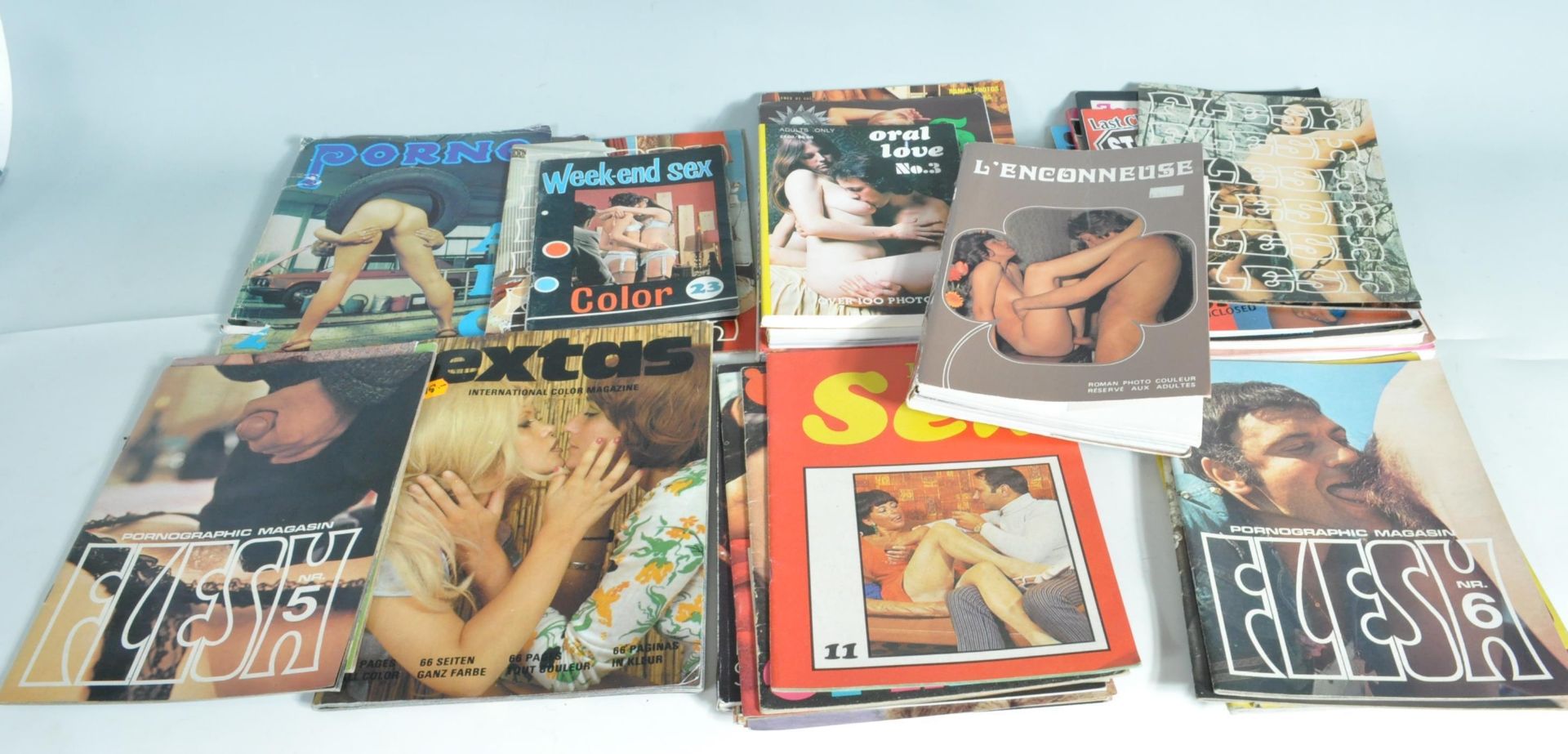 COLLECTION OF EUROPEAN EROTICA MAGAZINES