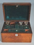 19TH CENTURY VICTORIAN FLAME MAHOGANY VANITY BOX