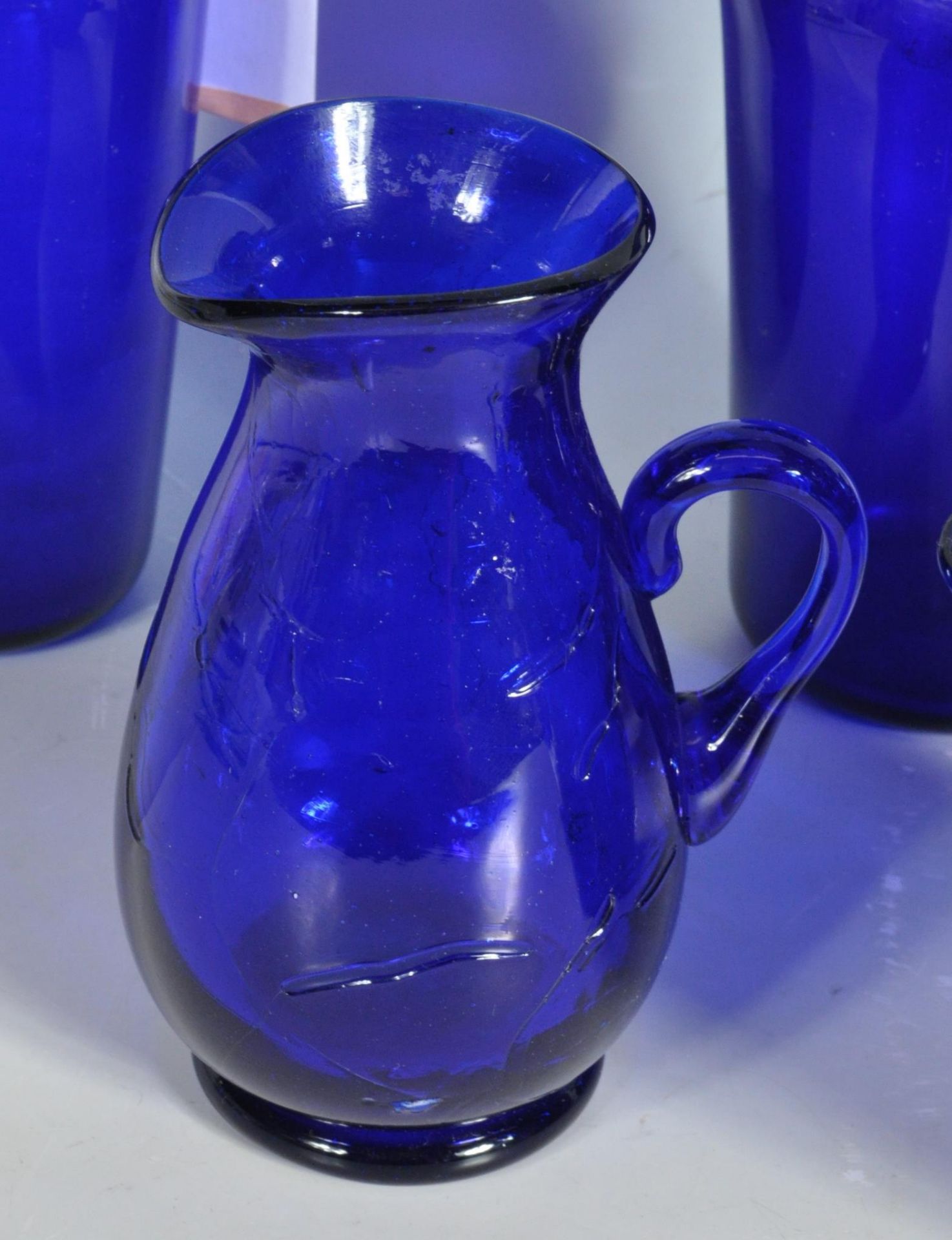 COLLECTION OF VINTAGE BRISTOL BLUE GLASS - Image 3 of 8