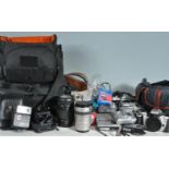 LARGE COLLECTION OF VINTAGE 20TH CENTURY CAMERA EQUIPMENT