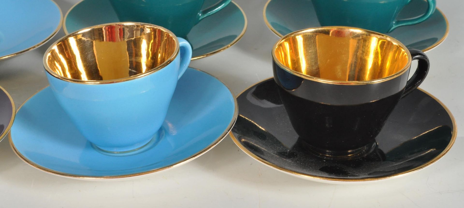 EIGHT PIECE VINTAGE RETRO DANISH COPENHAGEN CONFETTI COFFEE SET / TEA SET - Image 2 of 10