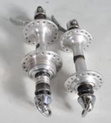 VINTAGE BICYCLE AND SPARES - CAMPAGNOLO FRONT AND BACK HUB SET