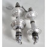 VINTAGE BICYCLE AND SPARES - CAMPAGNOLO FRONT AND BACK HUB SET