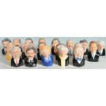 BRITISH PRIME MINISTERS CHARACTER JUGS BY MANOR COLLECTABLES.