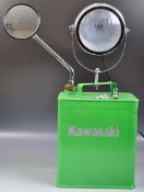 VINTAGE CONVERTED OIL CAN LAMP LIGHT FINISHED IN GREEN
