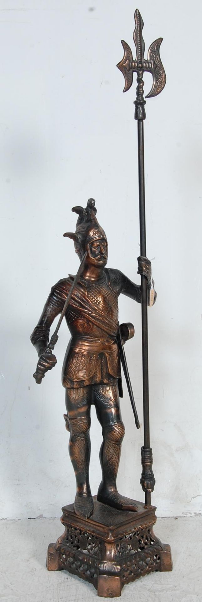 EARLY 20TH CENTURY CAST METAL NORTHERN INDIAN BRONZED STATUE