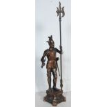 EARLY 20TH CENTURY CAST METAL NORTHERN INDIAN BRONZED STATUE