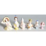 COLLECTION OF EARLY 20TH CENTURY PORCELAIN PIN CUSHION HALF DOLLS