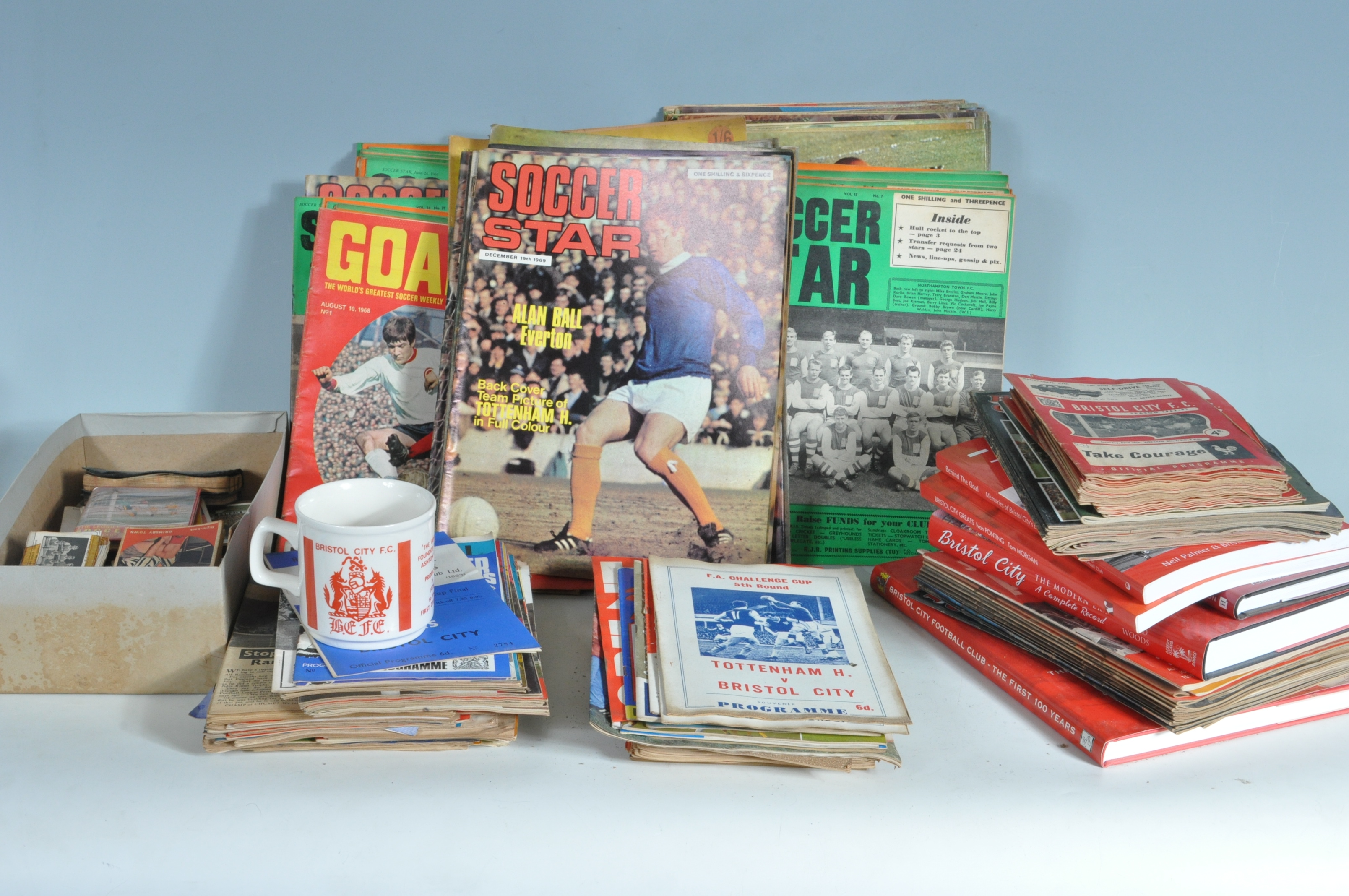 LARGE QUANTITY OF VINTAGE 1960’S BRISTOL CITY FOOTBALL RELATED EPHEMERA