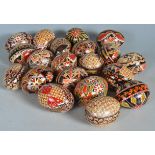 COLLECTION OF EASTERN EUROPEAN PAINTED EASTER EGGS