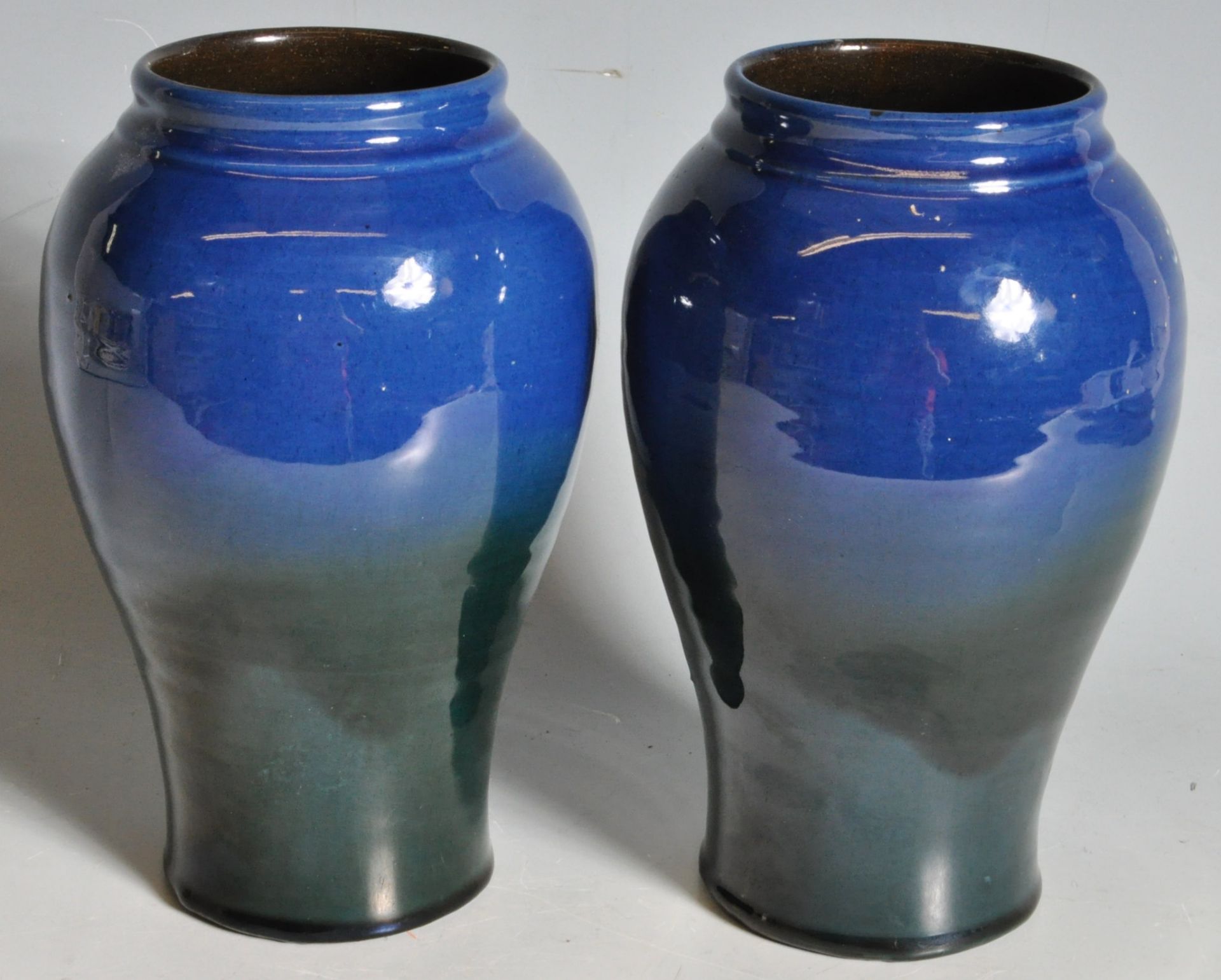 PAIR OF CH BRANNUM POTTERY VASES - Image 4 of 7
