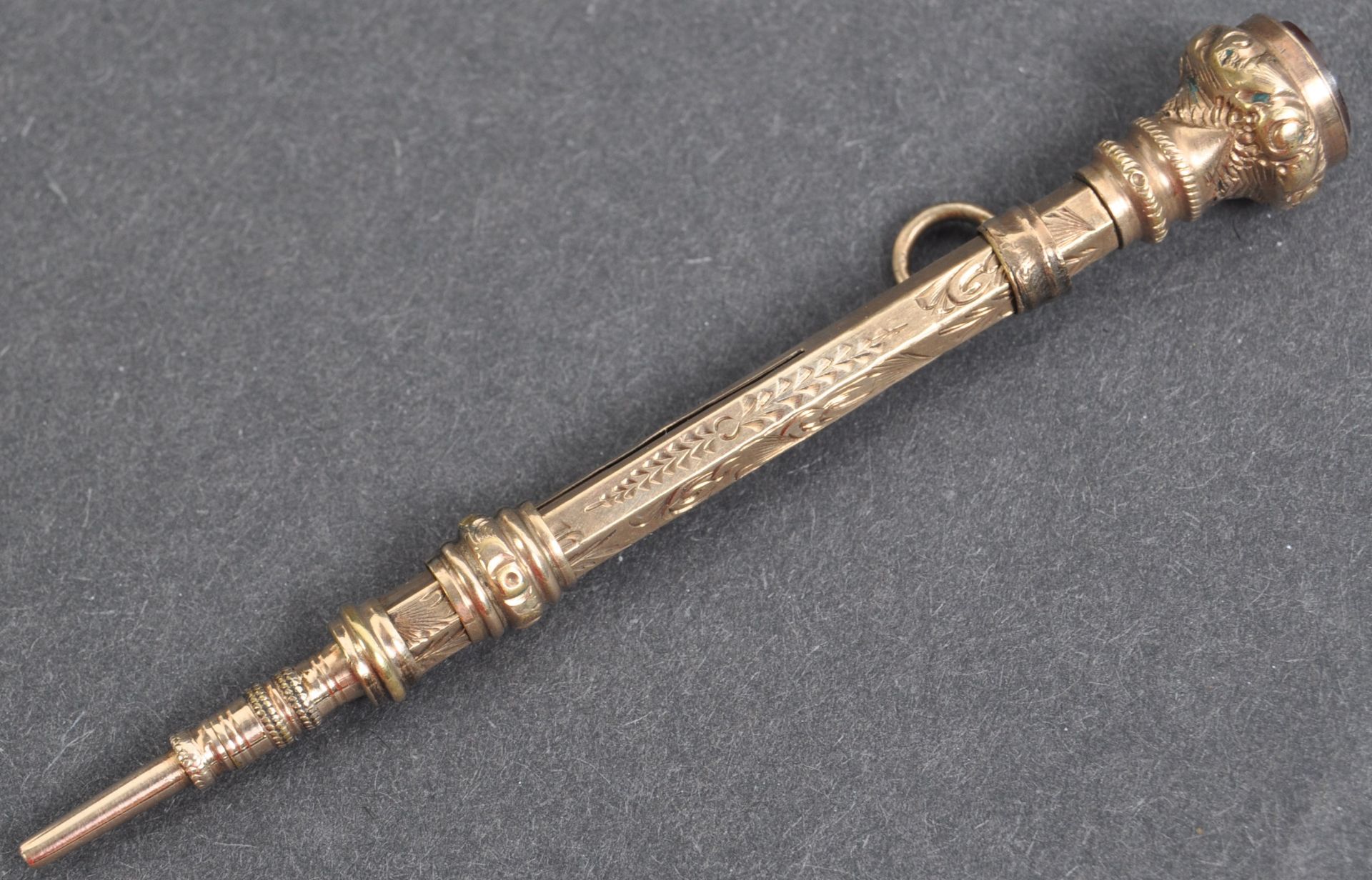 VICTORIAN 9CT GOLD MECHANICAL PENCIL - Image 2 of 5