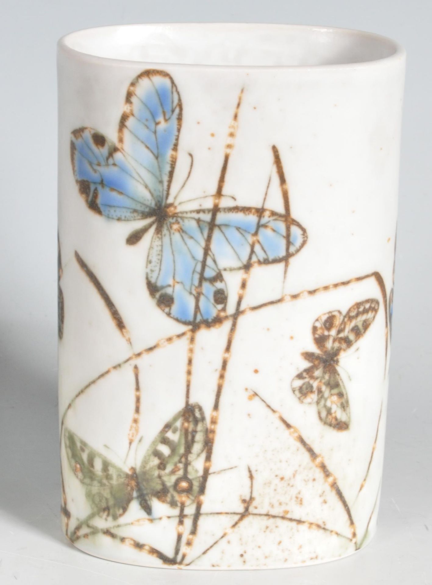 ROYAL COPENHAGEN BUTTERFLY LIMITED EDITION BOWL AND VASE - Image 2 of 7